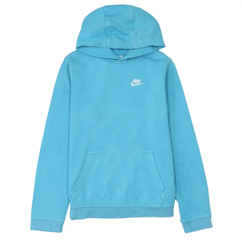 Nike 90's Swoosh Pullover Hoodie XLarge Blue sold by Vintage Club