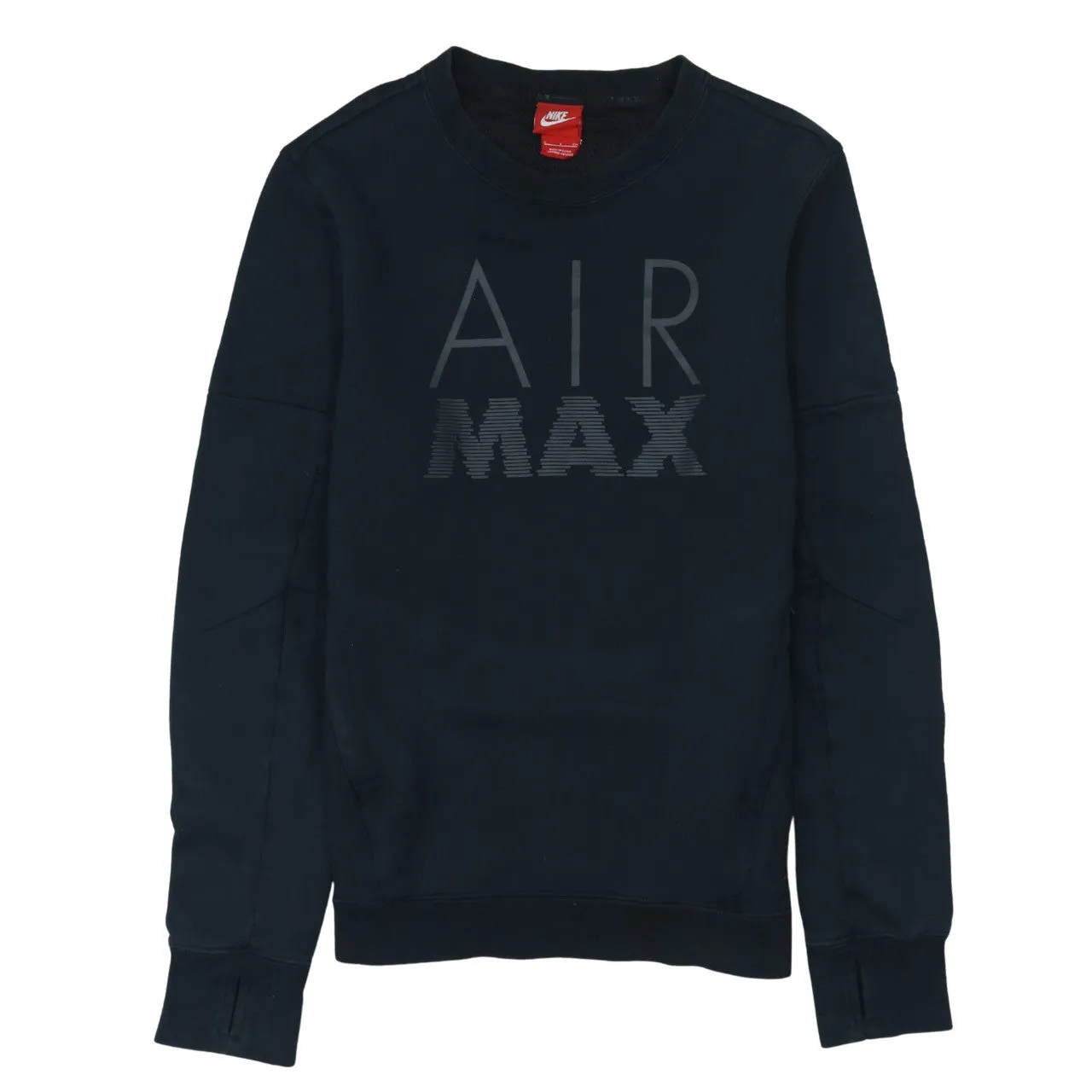 Nike 90's Air Max Crew Neck Sweatshirt Small Black sold by Vintage Club