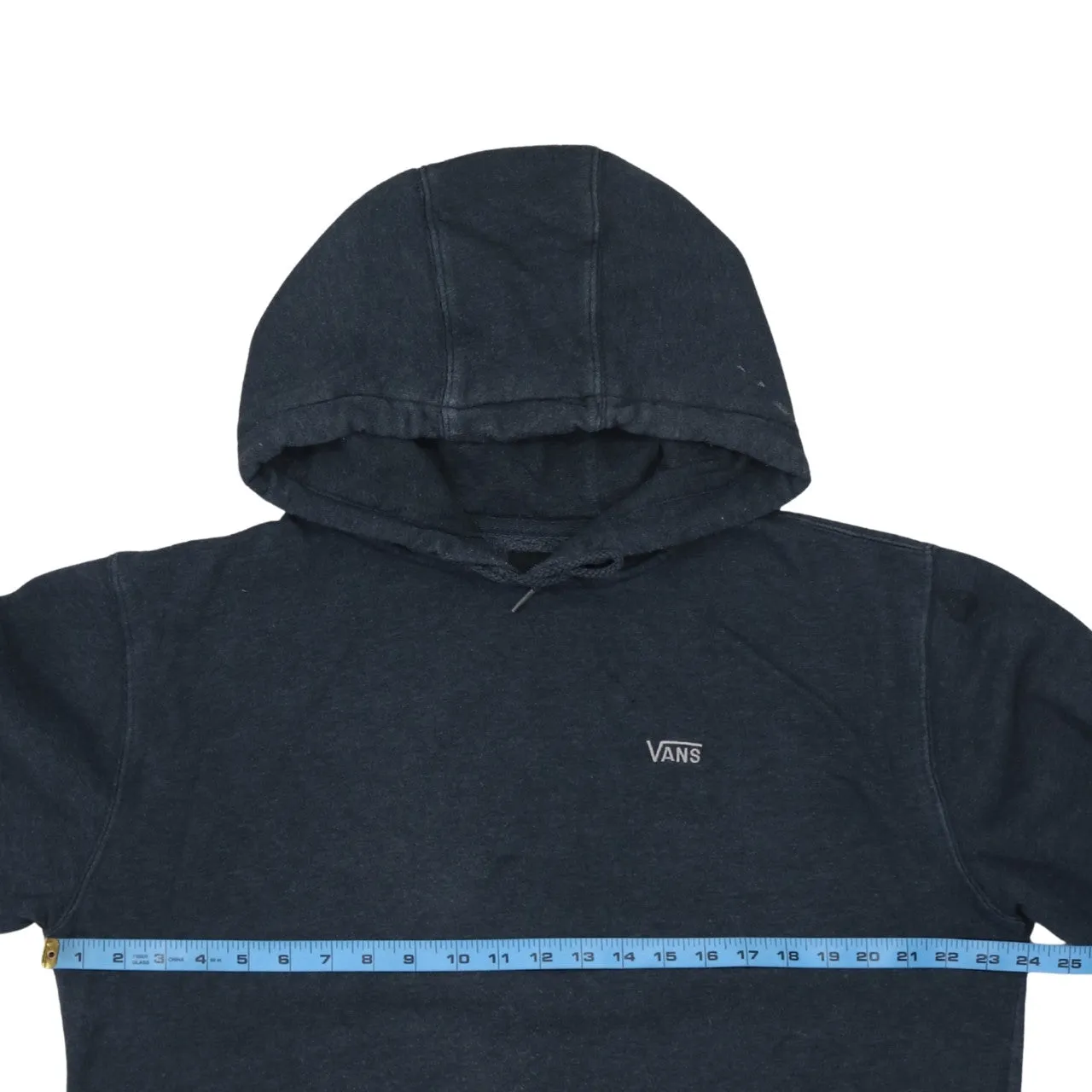 VANS 90's Drawstring Pockets Pullover Hoodie Large Black sold by Vintage Club product image thumbnail 5