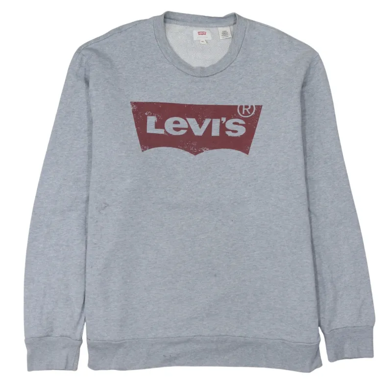 Levi's 90's Spellout Crew Neck Sweatshirt XXLarge (2XL) Grey sold by Vintage Club