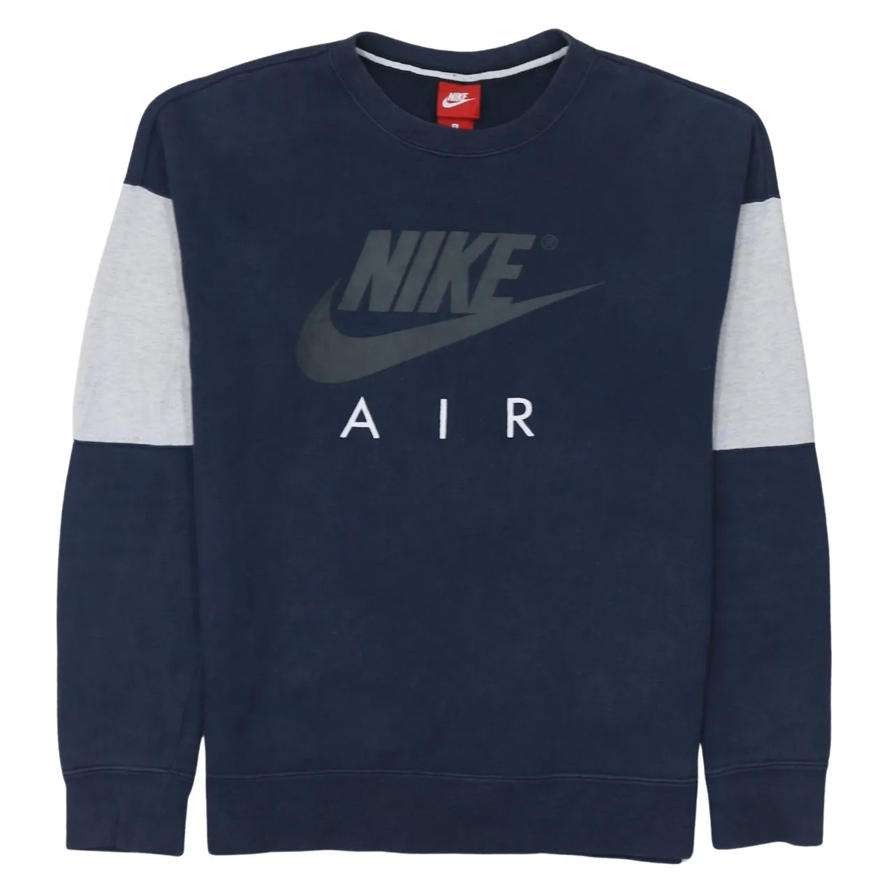 Nike 90's Center Middle Swoosh Crew Neck Sweatshirt Small Navy Blue sold by Vintage Club