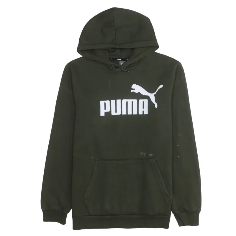 Puma 90's Spellout Pullover Hoodie Medium Green sold by Vintage Club