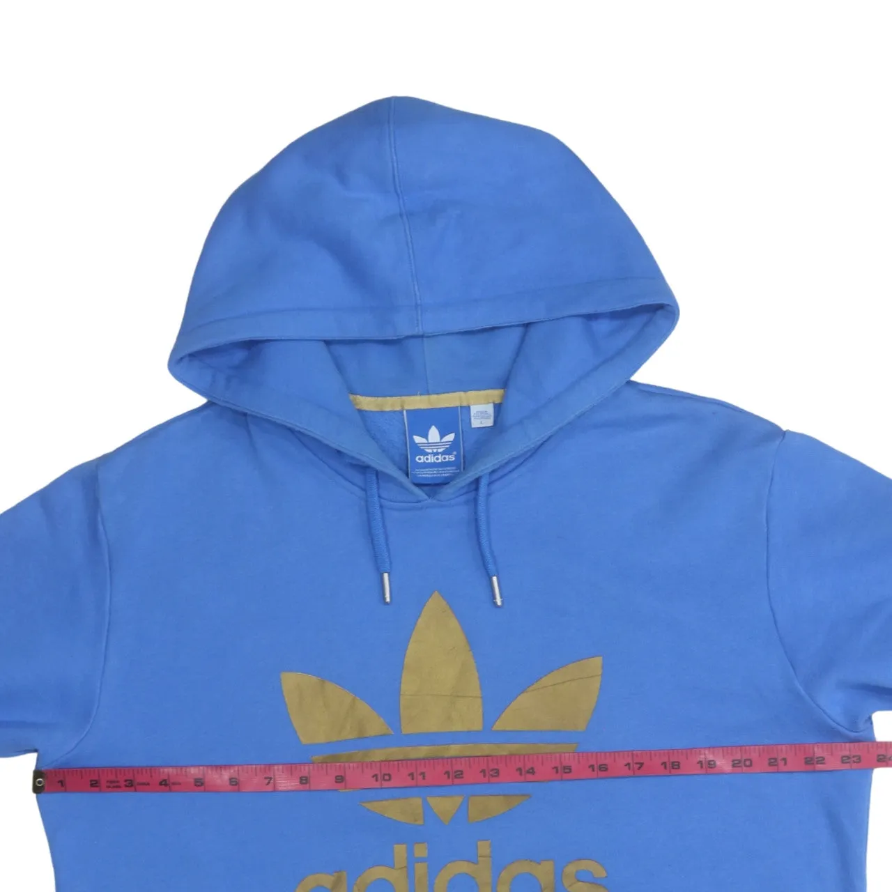 Adidas 90's Spellout Pullover Hoodie Large Blue sold by Vintage Club product image thumbnail 5