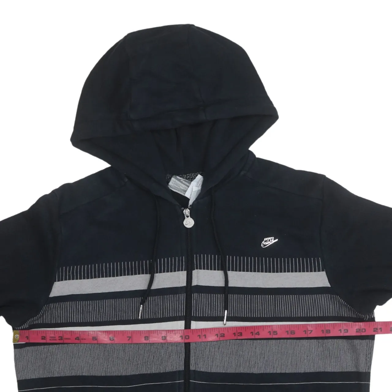 Nike 90's Swoosh Full Zip Up Hoodie Small Black sold by Vintage Club product image thumbnail 5