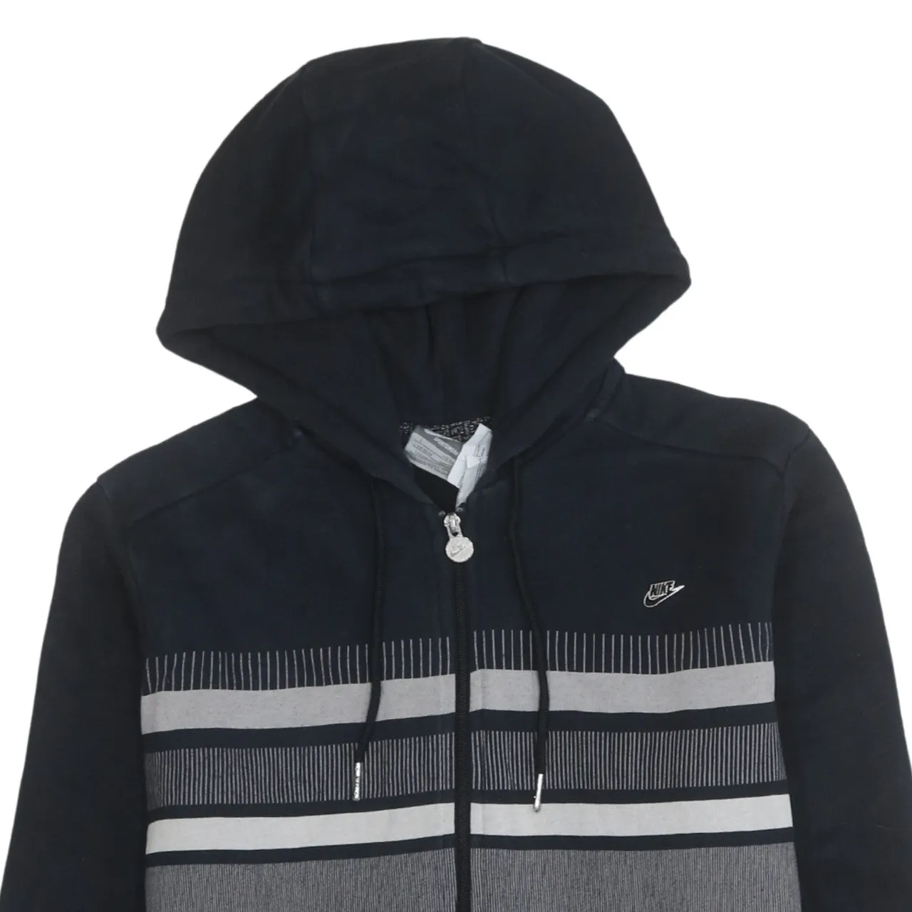 Nike 90's Swoosh Full Zip Up Hoodie Small Black sold by Vintage Club product image thumbnail 3