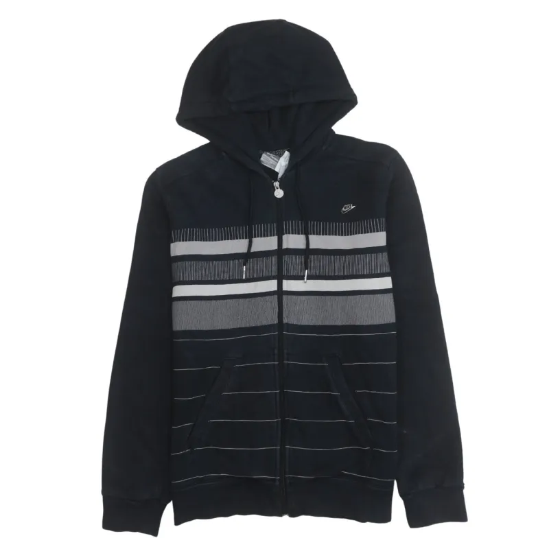 Nike 90's Swoosh Full Zip Up Hoodie Small Black sold by Vintage Club