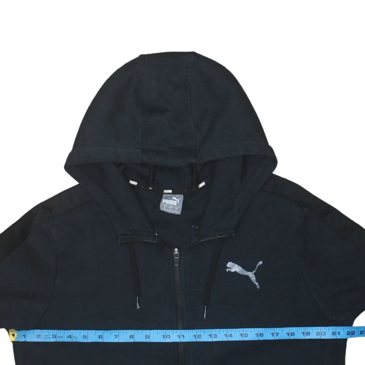 Puma 90's Sportswear Full Zip Up Hoodie Large Black sold by Vintage Club product image thumbnail 5
