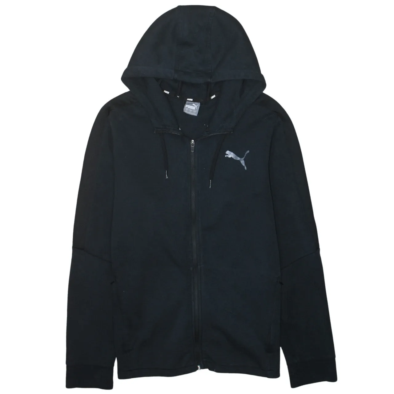 Puma 90's Sportswear Full Zip Up Hoodie Large Black sold by Vintage Club