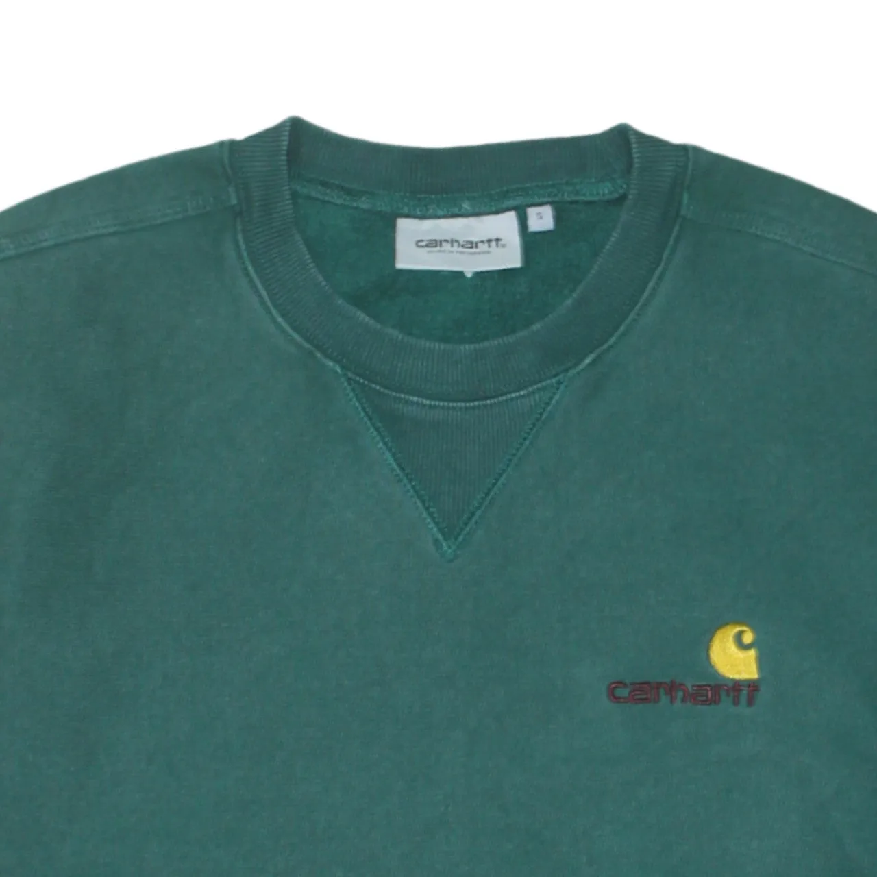 Carhartt 90's Lightweight Crew Neck Sweatshirt Small Green sold by Vintage Club product image thumbnail 3