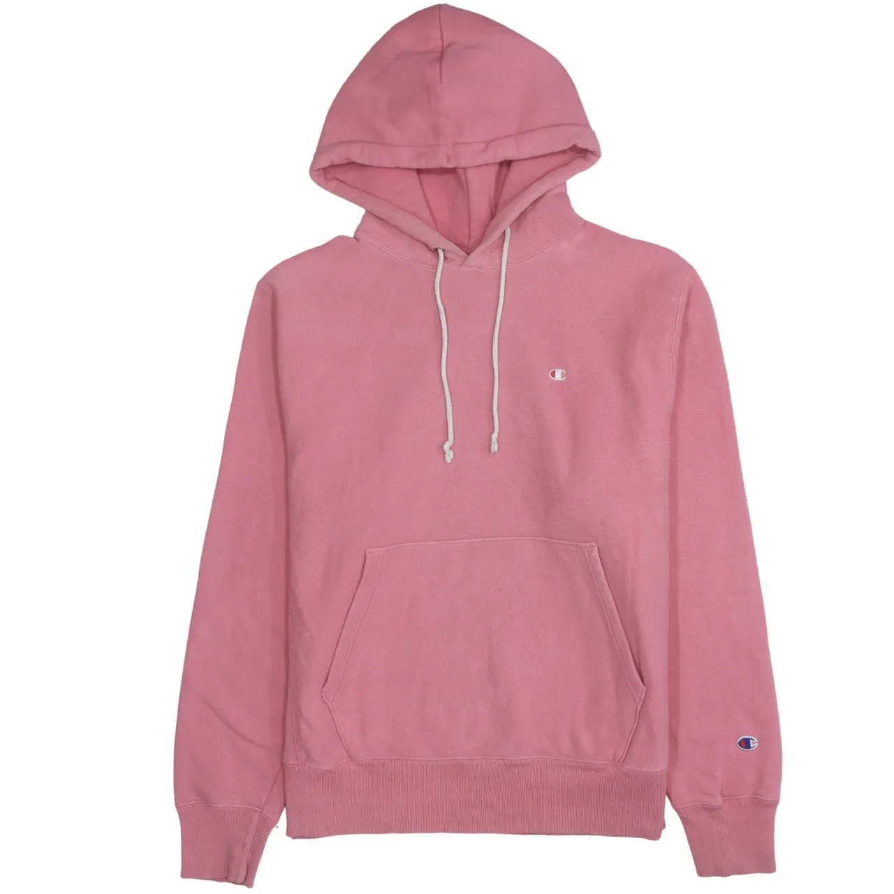 Champion 90's Drawstring Pockets Pullover Hoodie Medium Pink sold by Vintage Club