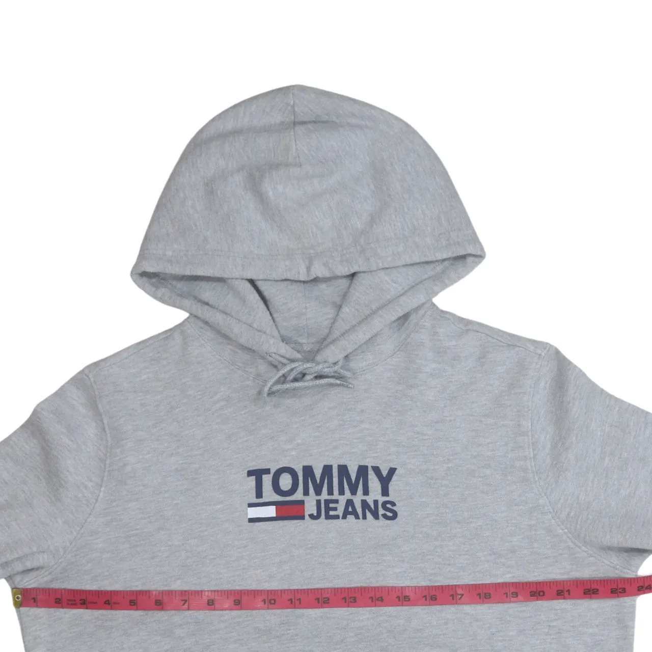 Tommy Jeans 90's Spellout Pullover Hoodie Large Grey sold by Vintage Club product image thumbnail 5