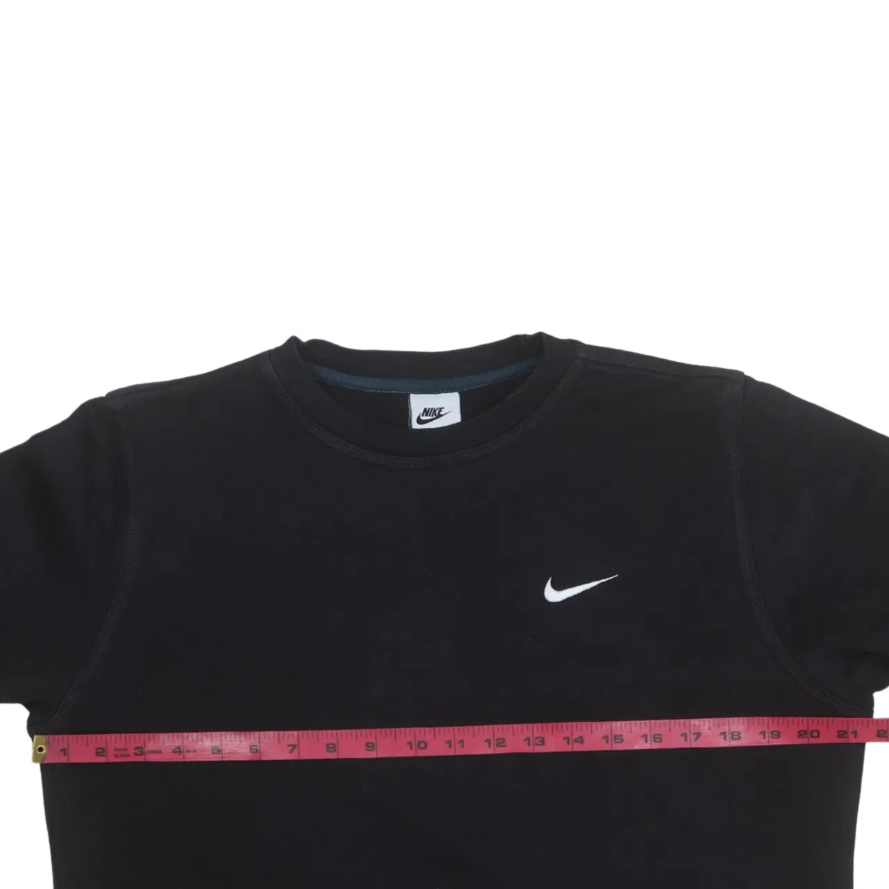 Nike 90's Swoosh Crew Neck Sweatshirt Medium Black sold by Vintage Club product image thumbnail 5