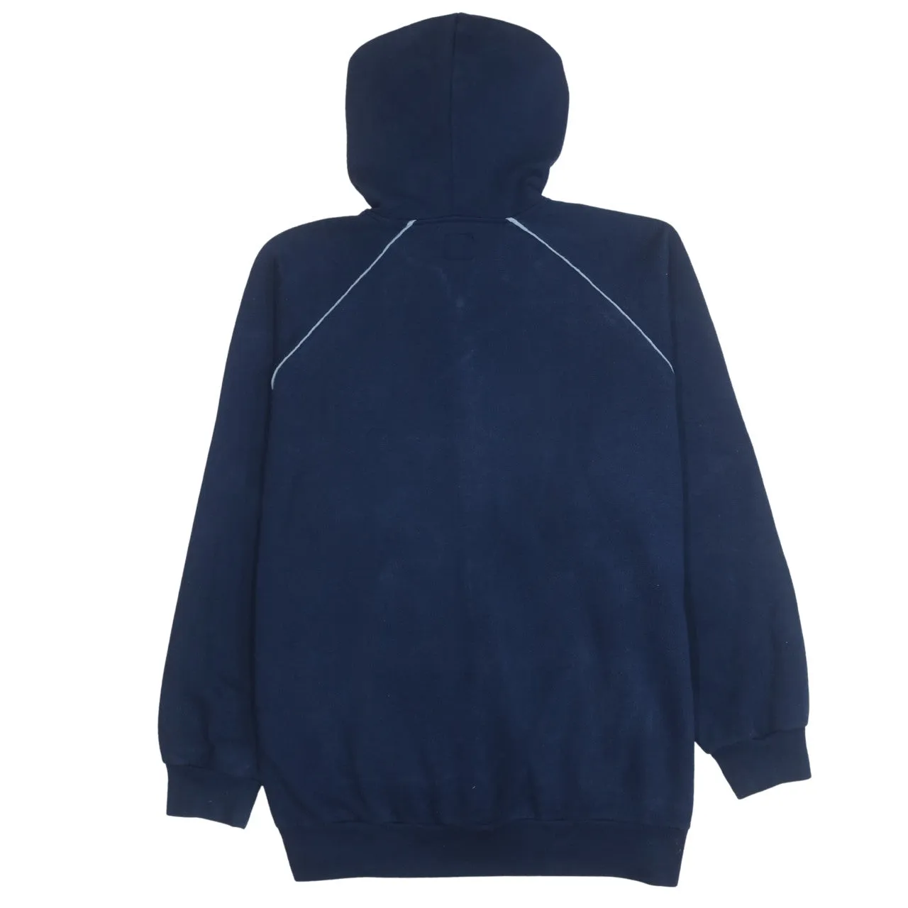 Levi's 90's Drawstring Pockets Full Zip Up Hoodie Medium Navy Blue sold by Vintage Club product image thumbnail 2