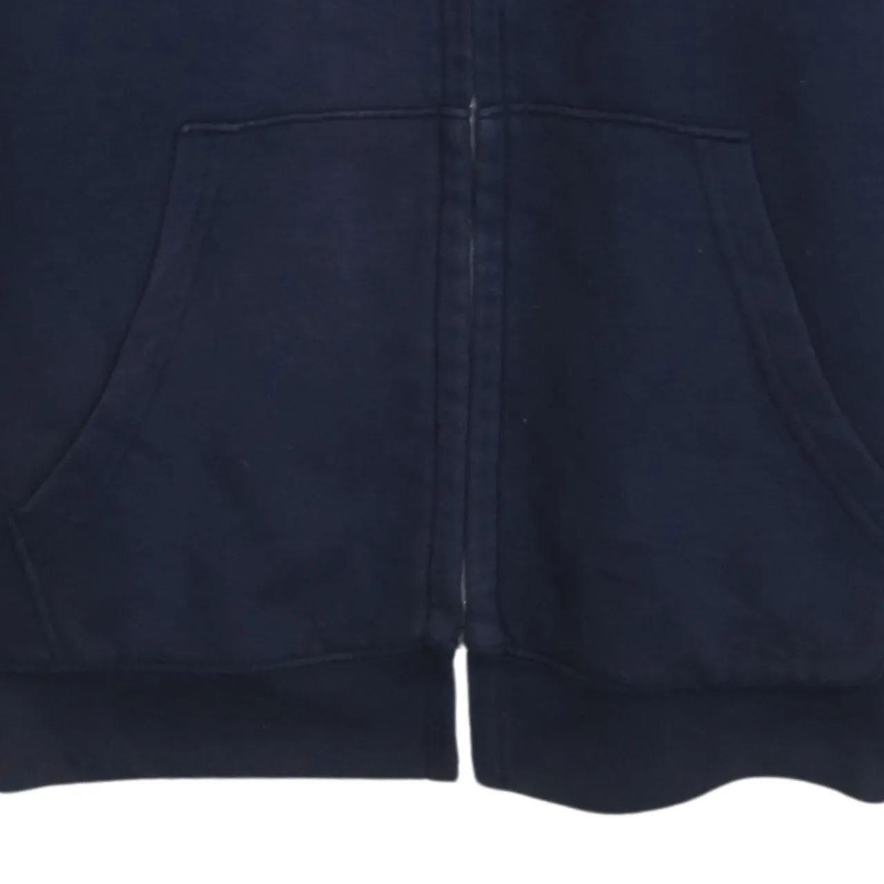 QuikSilver 90's Drawstring Pockets Full Zip Up Hoodie Large Navy Blue sold by Vintage Club product image thumbnail 4