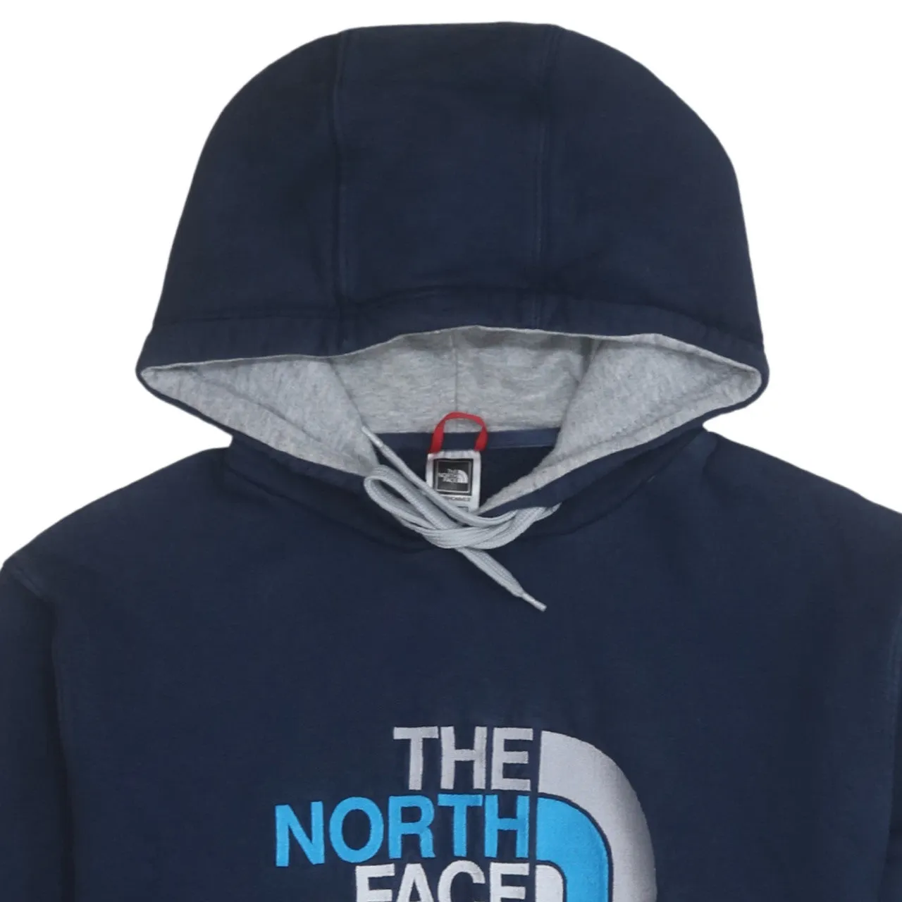The North Face 90's Spellout Pullover Hoodie Large Navy Blue sold by Vintage Club product image thumbnail 3