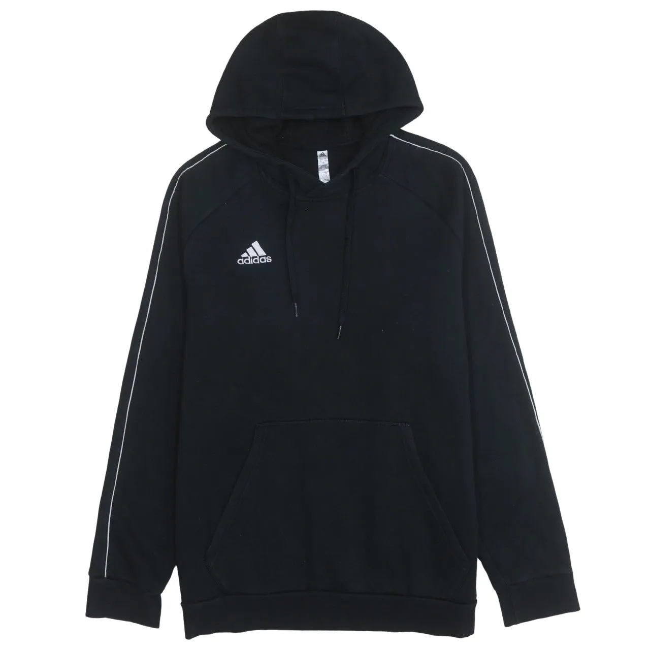 Adidas 90's Drawstring Pockets Pullover Hoodie XLarge Black sold by Vintage Club