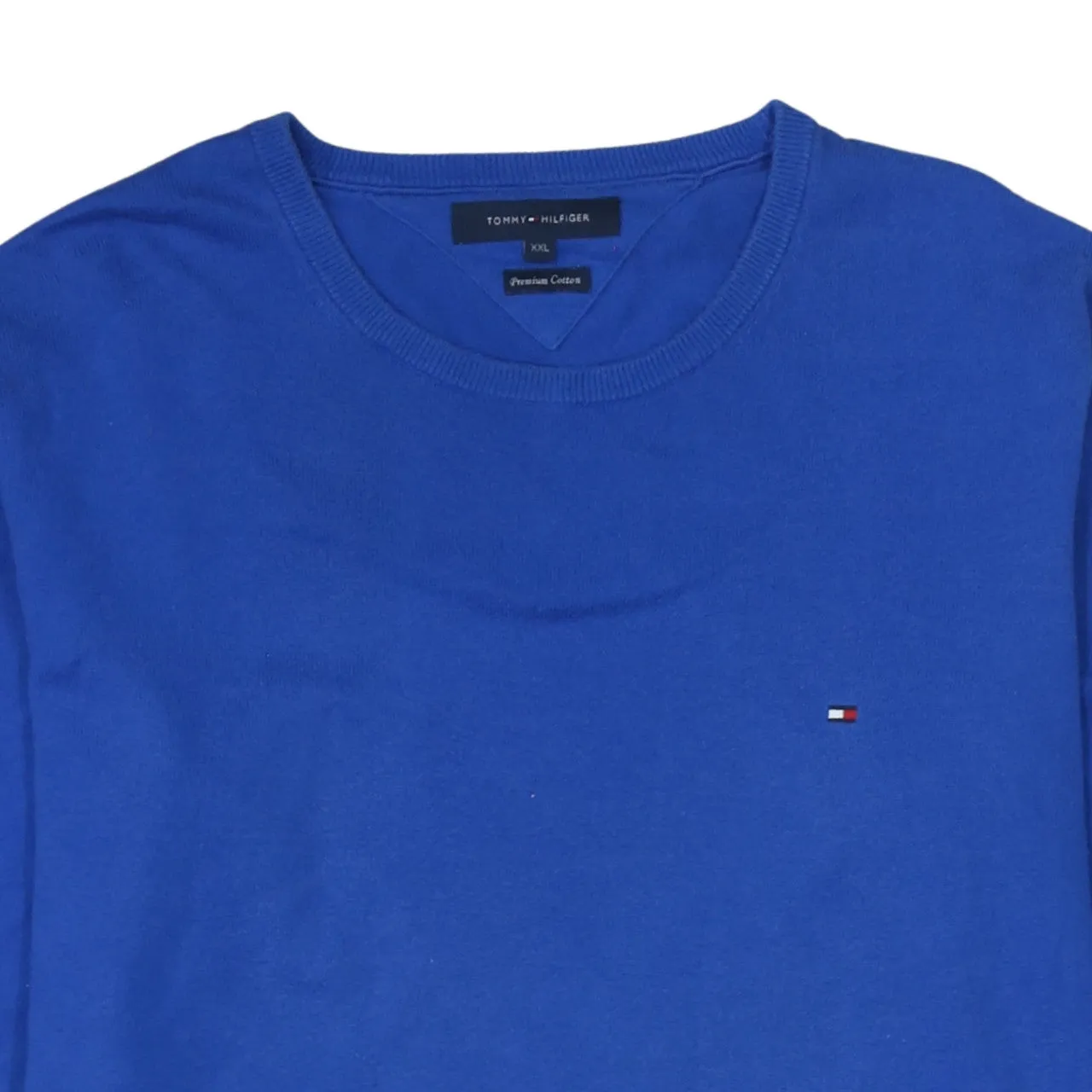 Tommy Hilfiger 90's Lightweight Crew Neck Sweatshirt XXLarge (2XL) Blue sold by Vintage Club product image thumbnail 3