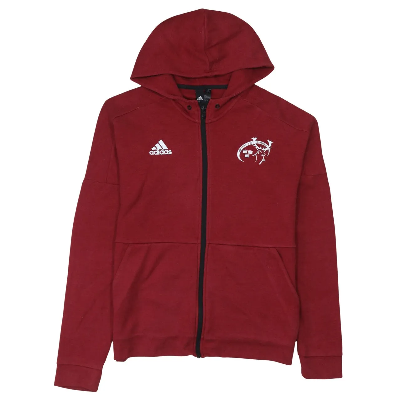 Adidas 90's Lightweight Full Zip Up Hoodie Medium Red sold by Vintage Club