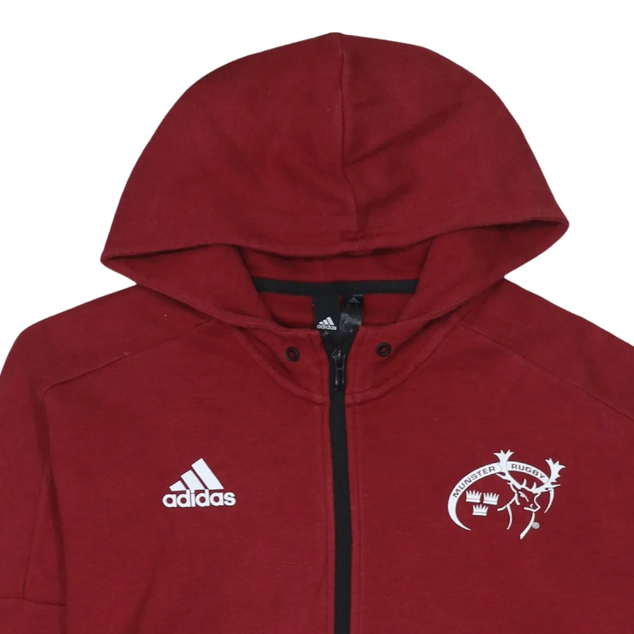 Adidas 90's Lightweight Full Zip Up Hoodie Medium Red sold by Vintage Club product image thumbnail 3