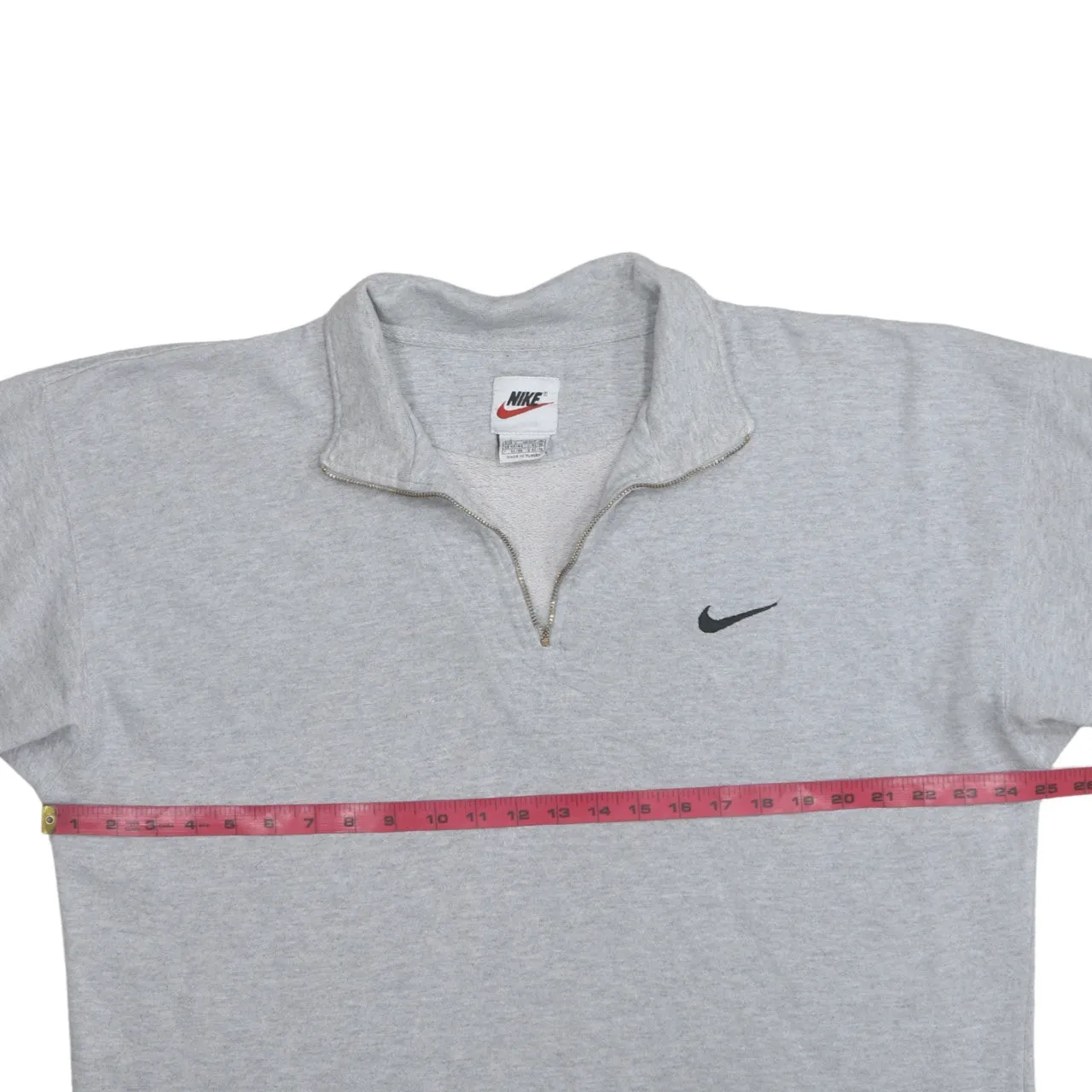 Nike 90's Swoosh Quarter Zip Sweatshirt Large Grey sold by Vintage Club product image thumbnail 5