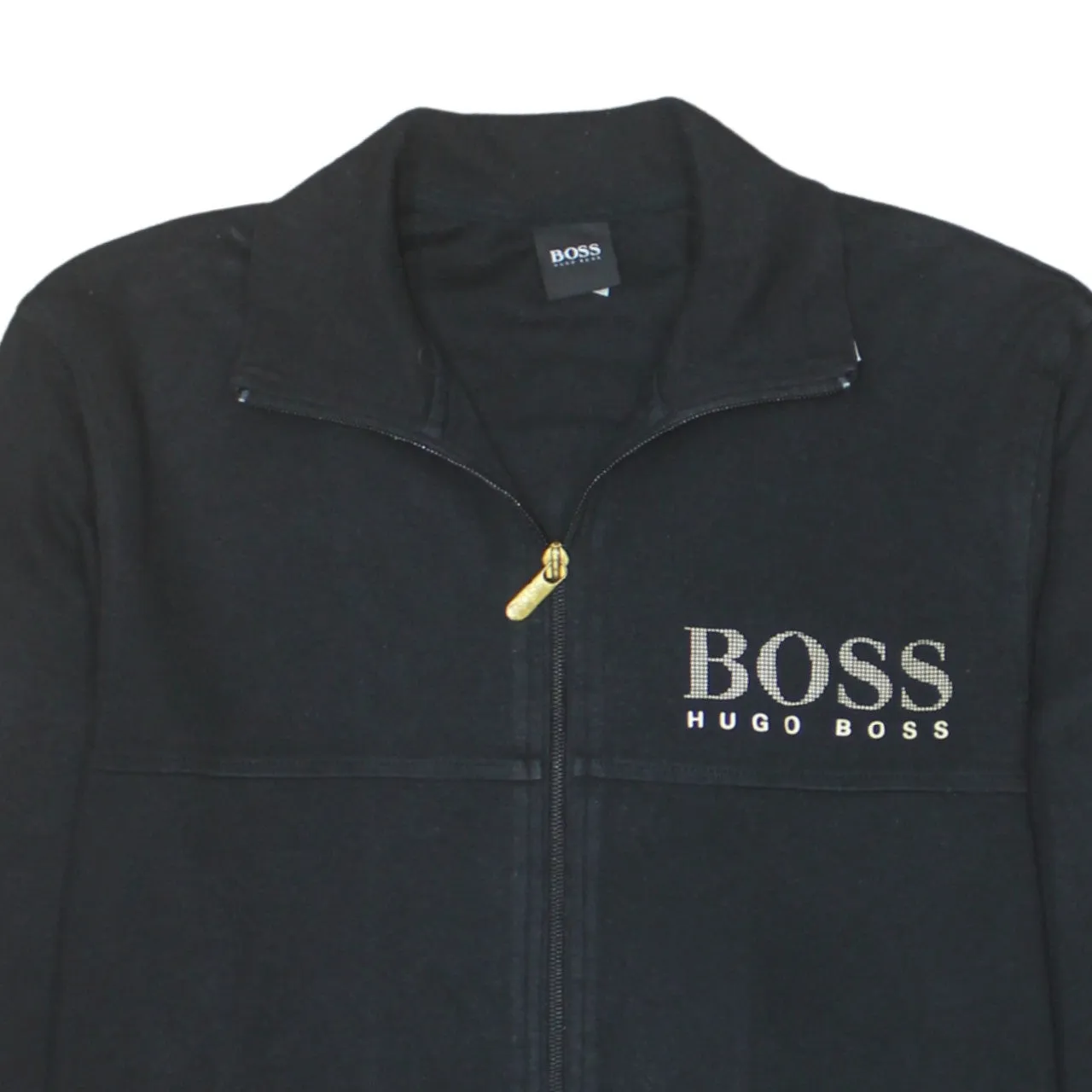 HUGO BOSS 90's Lightweight Full Zip Up Sweatshirt Medium Black sold by Vintage Club product image thumbnail 3