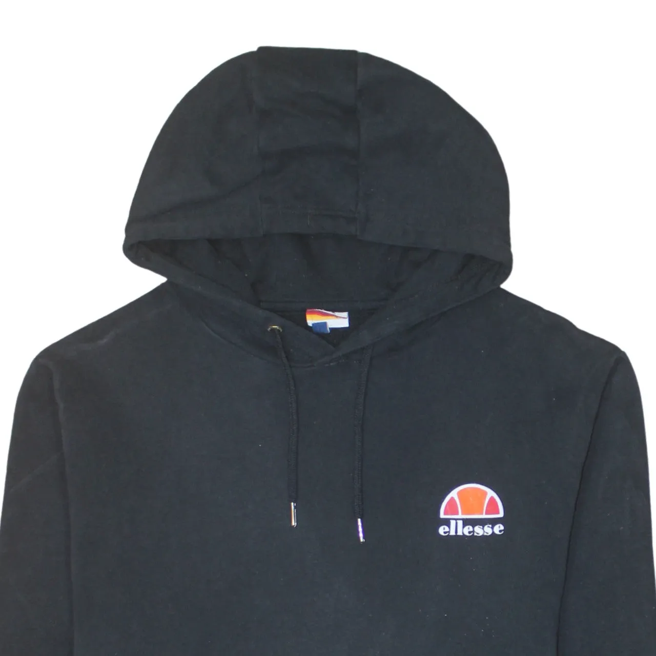 Ellesse 90's Drawstring Pockets Pullover Hoodie XLarge Black sold by Vintage Club product image thumbnail 3