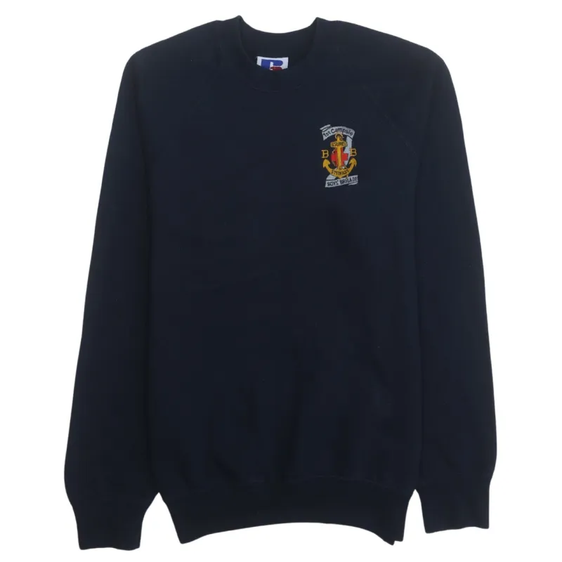 Russell Athletic 90's Lightweight Crew Neck Sweatshirt Small Navy Blue sold by Vintage Club