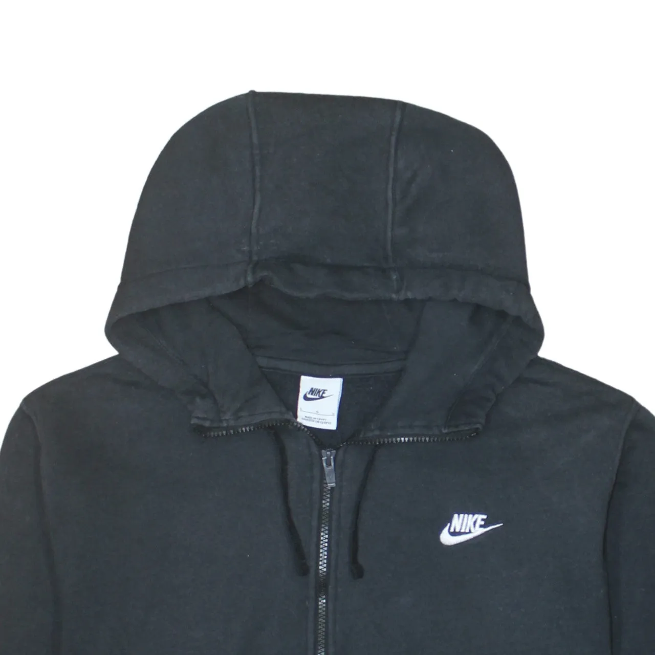 Nike 90's Swoosh Full Zip Up Hoodie Large Black sold by Vintage Club product image thumbnail 3