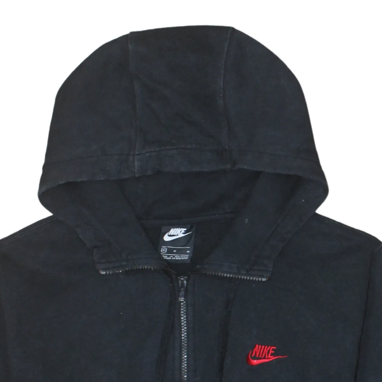 Nike 90's Swoosh Full Zip Up Hoodie Medium Black sold by Vintage Club product image thumbnail 3