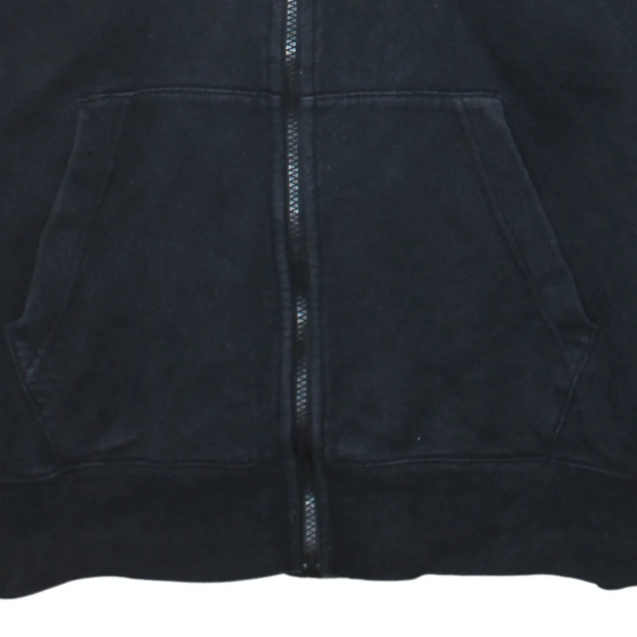 Nike 90's Swoosh Full Zip Up Hoodie Medium Black sold by Vintage Club product image thumbnail 4