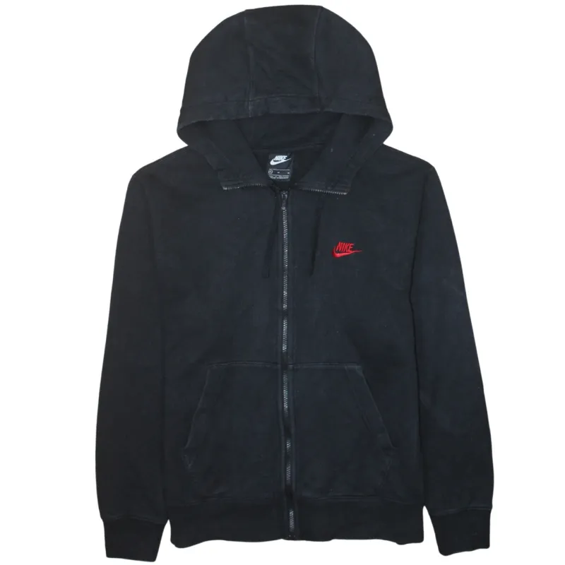 Nike 90's Swoosh Full Zip Up Hoodie Medium Black sold by Vintage Club