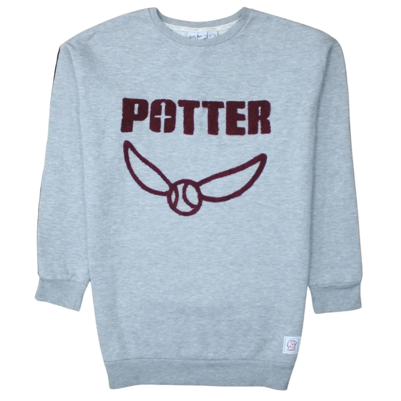 Harry Potter 90's Potter Crew Neck Sweatshirt Small Grey sold by Vintage Club