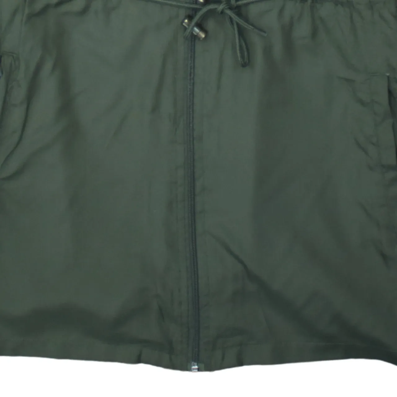Retro 90's Hooded Full Zip Up Windbreaker Small Green sold by Vintage Club product image thumbnail 4