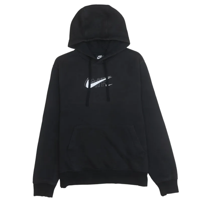 Nike 90's Center Middle Swoosh Pullover Hoodie Medium Black sold by Vintage Club