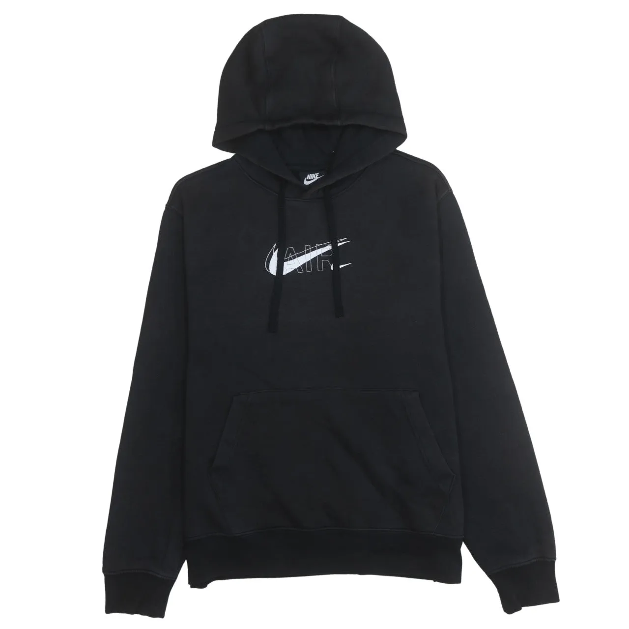 Nike 90's Center Middle Swoosh Pullover Hoodie Medium Black sold by Vintage Club