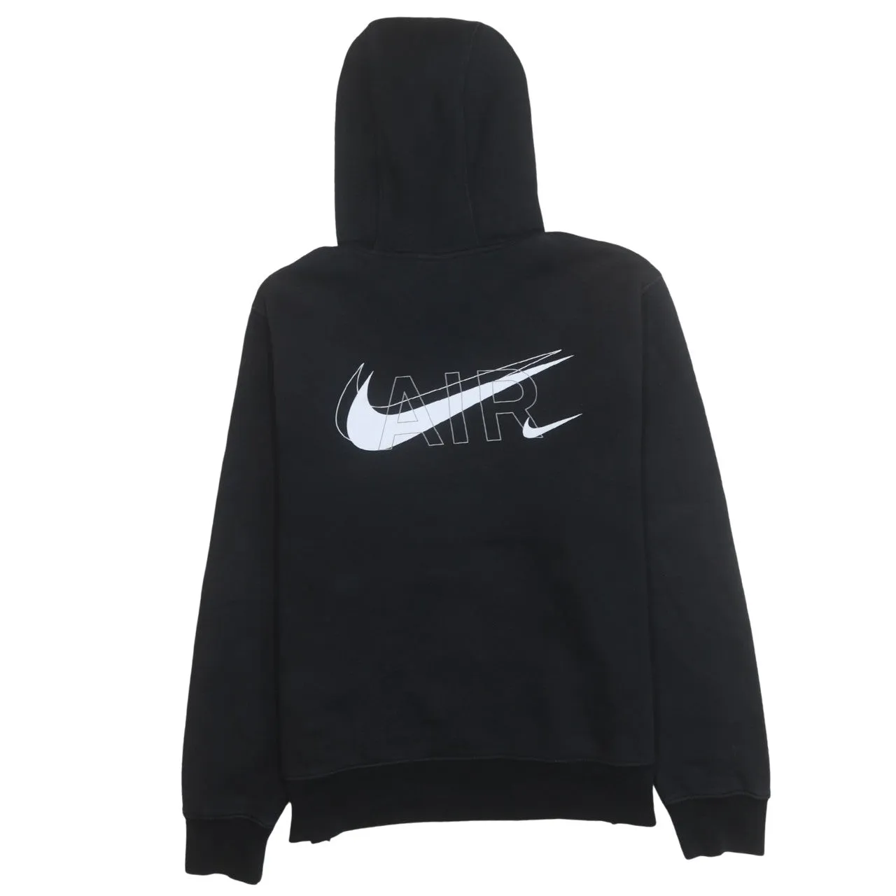 Nike 90's Center Middle Swoosh Pullover Hoodie Medium Black sold by Vintage Club product image thumbnail 2