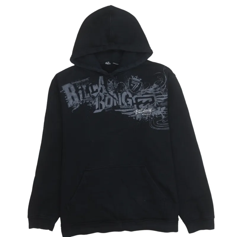 Billabong 90's Spellout Pullover Hoodie XLarge Black made by Billabong