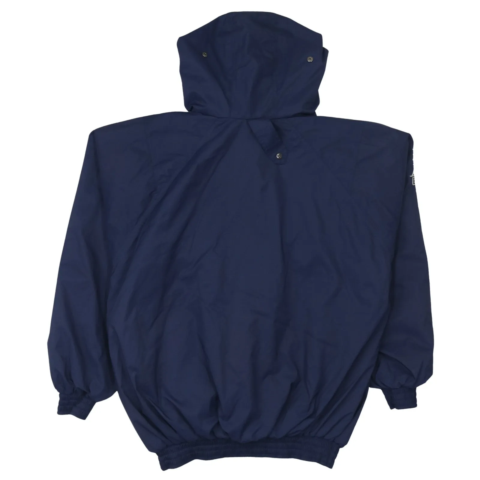 Retro 90's Hooded Half Zip Windbreaker Medium Navy Blue sold by Vintage Club product image thumbnail 2