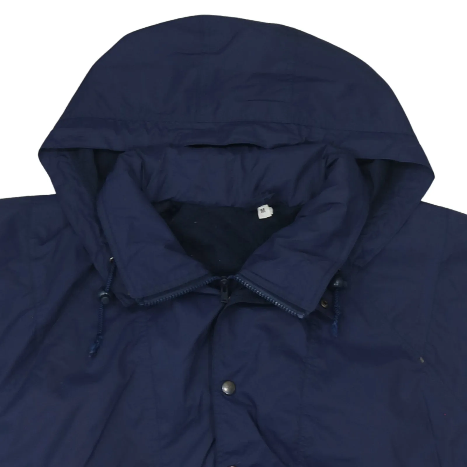 Retro 90's Hooded Half Zip Windbreaker Medium Navy Blue sold by Vintage Club product image thumbnail 3