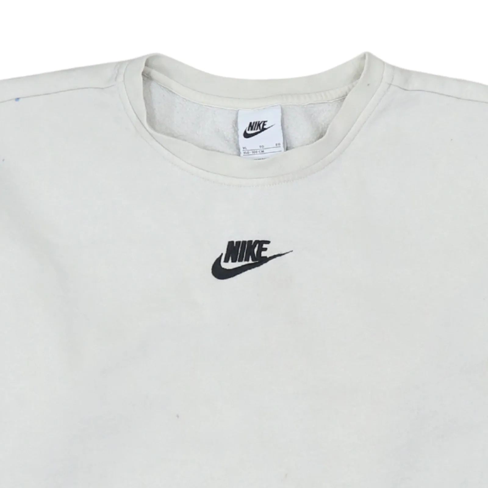 Nike 90's Center Middle Swoosh Crew Neck Sweatshirt XLarge Beige Cream sold by Vintage Club product image thumbnail 3