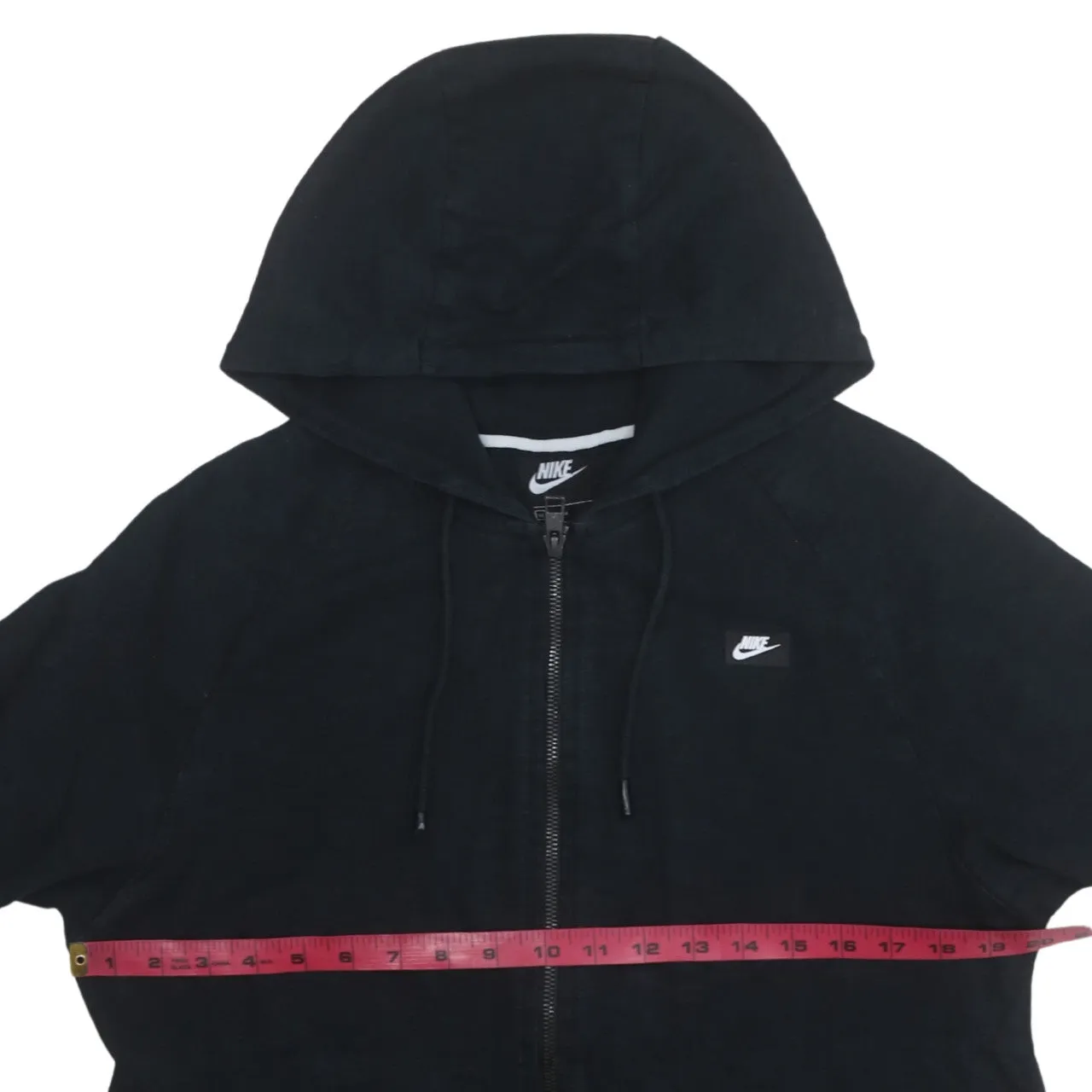 Nike 90's Spellout Full Zip Up Hoodie Medium Black sold by Vintage Club product image thumbnail 5