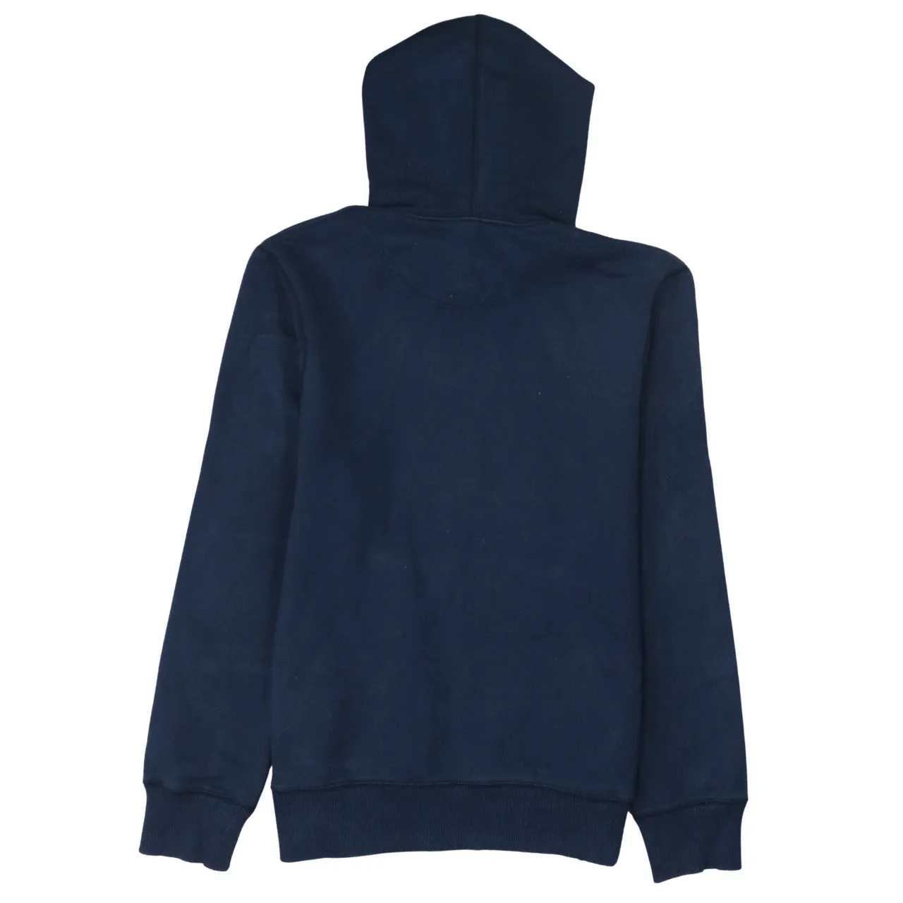 Nike Navy Blue Hoodie Men's Medium Embroidered Swoosh Drawstring Pullover Sweatshirt sold by Vintage Club product image thumbnail 2