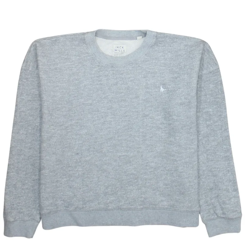 Jack Wills 90's Lightweight Crew Neck Sweatshirt XLarge  Grey sold by Vintage Club