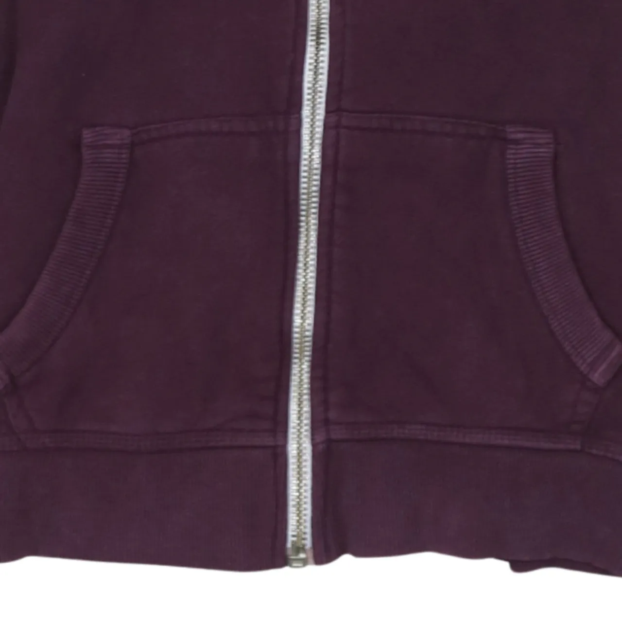 Super Dry 90's Lightweight Full Zip Up Hoodie Small Burgundy Red sold by Vintage Club product image thumbnail 4