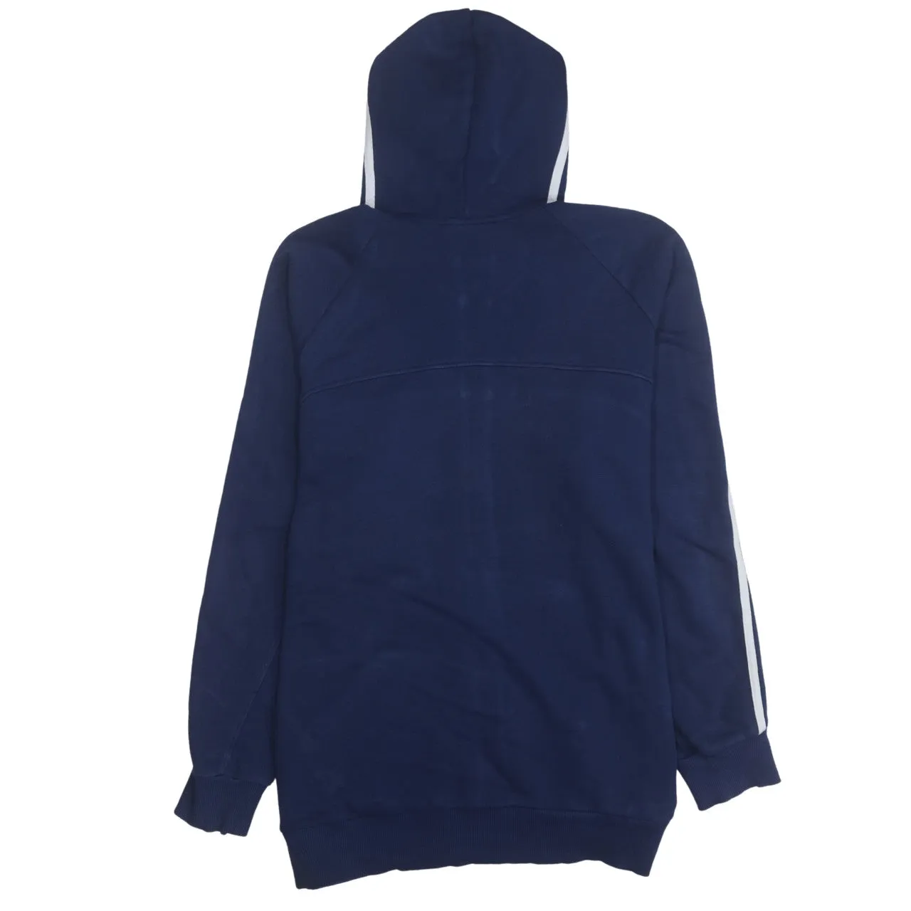 Adidas 90's Striped Sleeve Full Zip Up Hoodie XLarge Navy Blue sold by Vintage Club product image thumbnail 2