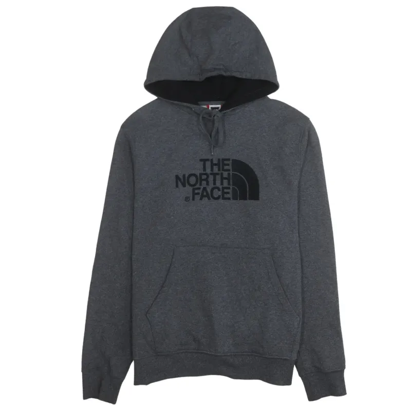 The North Face 90's Spellout Pullover Hoodie Large Grey sold by Vintage Club