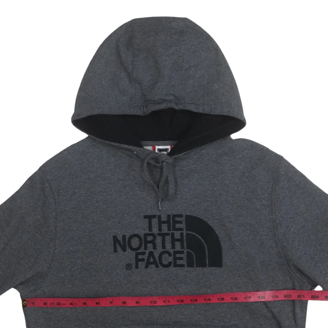 The North Face 90's Spellout Pullover Hoodie Large Grey sold by Vintage Club product image thumbnail 5
