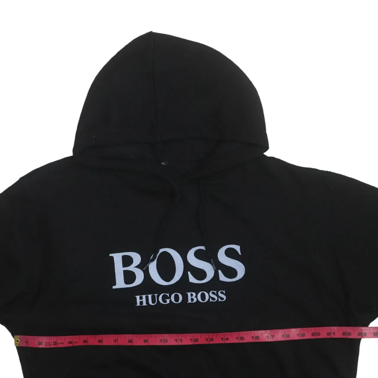 HUGO BOSS 90's Spellout Pullover Hoodie XLarge Black sold by Vintage Club product image thumbnail 5
