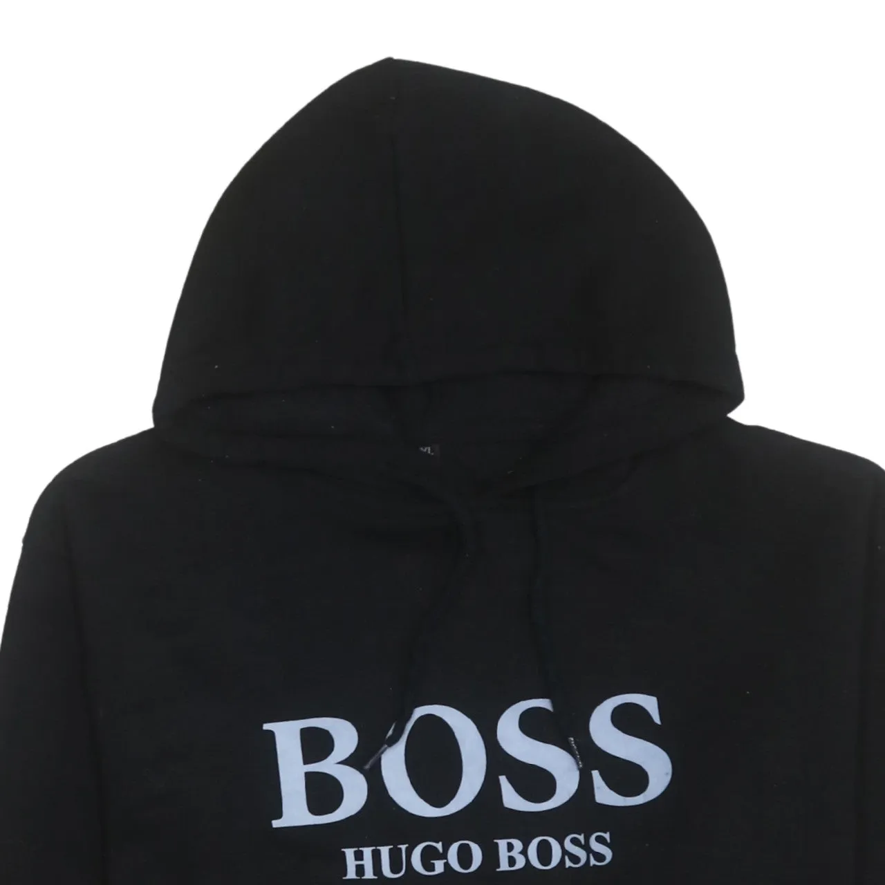 HUGO BOSS 90's Spellout Pullover Hoodie XLarge Black sold by Vintage Club product image thumbnail 3