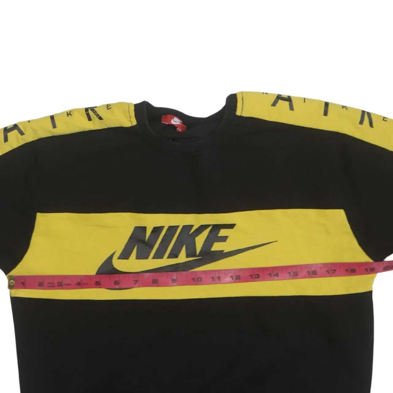 Nike 90's Center Middle Swoosh Crew Neck Sweatshirt Large Black sold by Vintage Club product image thumbnail 5